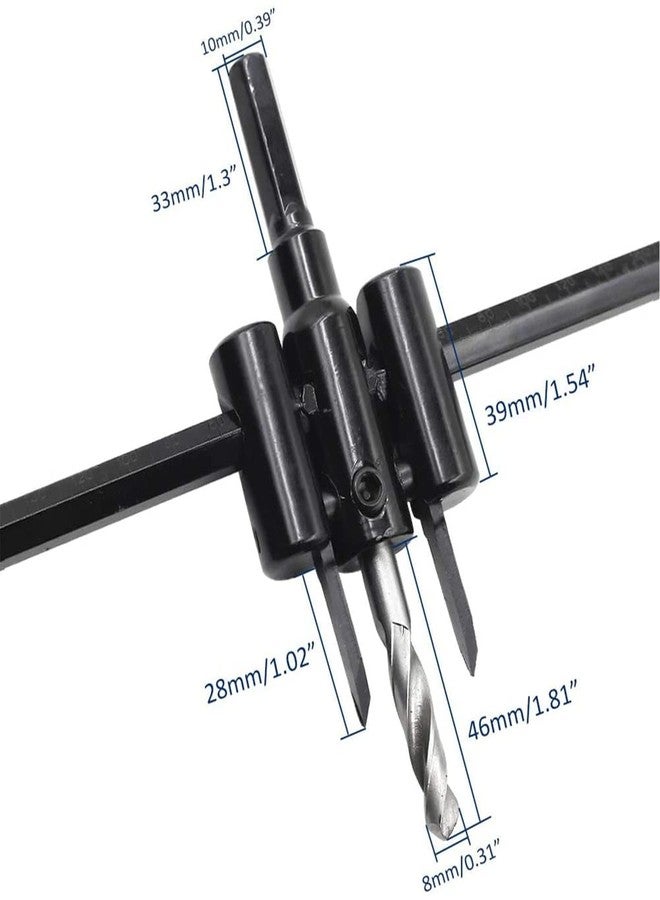 KP2® Adjustable Hole Saw Circle Cutter Drill Bit Tool for for Wood Board, Plastic Board, Plywood, Gypsum Board Saw Round Cutting - Image 5